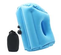 Inflatable Travel Pillow - Ergonomic Neck Pillow, Compact Foldable Design, Headrest for Sleeping on the Plane, Lightweight Resting Aid | For Long Flights, Buses, Trains, Cars, Office, Naps, Travel