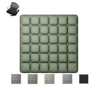 Inflatable Travel Seat Cushion | 3D Air Cell Portable Comfort Pad - Adjustable Support for Airplane, Car, Office Chair & Wheelchair - 200kg Capacity, Ergonomic Pressure Relief (Green)
