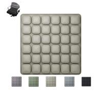 Inflatable Travel Seat Cushion | 3D Air Cell Portable Comfort Pad - Adjustable Support for Airplane, Car, Office Chair & Wheelchair - 200kg Capacity, Ergonomic Pressure Relief (Khaki)