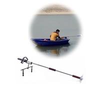 Inflatable Trolling Motor for Kayak - Cordless Emergency Paddle with Handle & 3-Blade Propeller Kit for Small Boats - Lightweight Drifting Accessory (Large)
