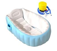 Inflatable Tub Baby,Blow up Tub for Baby with Foot Pump | Foldable Non-Slip Shower Basin for 2+ Years Old Kids Daughter Son