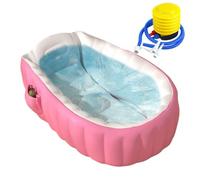 Inflatable Tub Baby,Blow up Tub for Baby with Foot Pump - Non-Slip Basin Shower Must Have for Indoor Outdoor Home Hotel Trip Vacation Bathroom