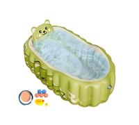 Inflatable Tub - Inflatable Bathtub Tub for Shower with Air Pump and Bath Toy | Foldable Non-Slip Shower Basin for 6-36 Months Kids Daughter Son