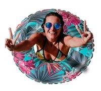 Inflatable Tube, Large Tropical Plant Float, Inflatable Swimming Ring for Pool, for Women, Men, Adults, Summer Party, Outdoor, Travel, Holiday, Lake