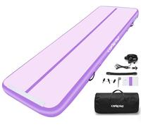 Inflatable Tumble Track Gymnastic Mat 6.6ft 10ft 13ft 16ft 4/8 Inch Thickness Mats with Air Pump for GYM/Yoga/Dance/Water Fun