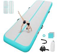 Inflatable Tumbling Gym Mat 20cm high 5M Inflatable Air Gymnastics Mat Training Mats Gymnastics tumbling mat with Air Pump