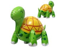Inflatable Turtle | Inflatable Foil Turtles Walking Balloons | Large Blow Up Animals, Smiling Sea Turtle Balloon for Jungle Forest Zoo Theme Shower Supplies