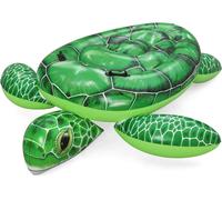 Inflatable Turtle Ride-On Float, Fun Pool Toy for Kids Swimming