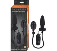 Inflatable Vibrating Anal Plug Adjustable Remote Adult Stimulator