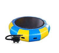 Inflatable Water - 6.6FT/10FT Bouncing Water Platform for Kids & Adults, Includes Electric Inflator, Rope Ladder, Anchors & 3 Mo Ropes for Ultimate Fun