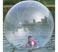 Inflatable Water Ball with Electric Air Pump - Giant Floating Rolling Bubble for Pool Fun, Human Inside Walking Zipper Ball, 2.5m