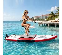 Inflatable water bike for adults, offering a low-impact riding experience. | Tool-free setup, puncture-proof PVC platform, and 220 kg capacity make it rental-business ready