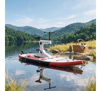 Inflatable Water Bike for Lake, Pro Pedal Water Bicycle with 485lb Load Capacity, Quick Setup, Ideal for Family Outings, Beach Trips, and Outdoor Water Sports