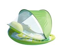 Inflatable Water Chair - Sunshade Reclining Raft, Floating Rest Chair, Relaxing Pool Bed | Holiday Resort Party Lake Outdoor, Ergonomic Aquatic Lounge Seat With Cup Holder for Summer