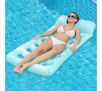 Inflatable Water Hammock, Floating Hammock 180 x 80 cm, Inflatable Swimming Bed, Water Hammock Adults, Air Mattress Pool Adults, for Adults and Children