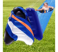 Inflatable Water Slide Bodyboard for Kids & Adults, Summer Slip Slide Pool Toy for Backyard, Lawn, Outdoor Parties,Yellow
