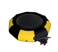 Inflatable Water Trampoline Bouncer with Electric Inflator, Rope Ladder, Mooring Ropes & Anchor for Pools and Lakes