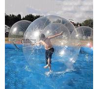 Inflatable Water Walking Ball, Clear Pvc Walk on Water Walking Ball for Summer Swimming Pool Parties, Rolling on the Lawn, Indoor Outdoor Fun Toys for Games Supplies 1.5m