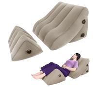 Inflatable Wedge Pillow Set for Sleeping, Adjustable Post Surgery Pillow, Orthopedic Bed Wedge Pillow Set for Acid Reflux, Sleeping, Leg and Back Support, Post Surgery Back Neck Knee Pain Relief