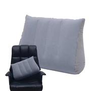 Inflatable Wedge Pillow Traveling, Inflatable Bed, Ergonomic Soft Support Cushion Backrest Sitting Reading Pregnancy Reflux, Lightweight Portable Air for Comfort, 46 x 30 cm
