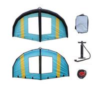 Inflatable Wind Wing 4m² 5m² 6m², Lightweight Kitesurfing Wing with Dual Inflation System, Portable Handheld Foil Kite for Land Snow and Water Play(4㎡)