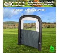 Inflatable Windbreak Panel Modular Zip Together System