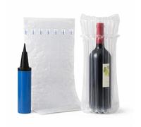 Inflatable Wine Bottle Protector Bags - Leakproof Air Cushion Packaging for Shipping, Storage & Transport (50)