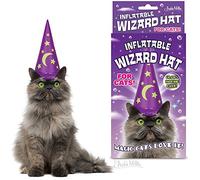 Inflatable wizard hat for cats