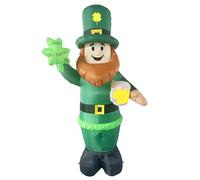 Inflatable Yard Signs - Portable LED Ornaments for Day | Luminous Giant Leprechaun for Outdoors, Day Decoration, 3D Garden Sign for