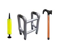 Inflatable Zimmer Frame and Walking Stick, Inflatable Frame Adult Joke