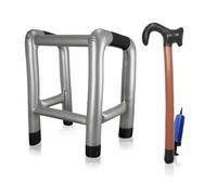 Inflatable Zimmer Frame, Frame Walking Sticks+Inflatable Walking Stick, Inflatable Walking Cane Set, Blow up Inflatable Walker+Inflatable Walking Aid, Blow Up Toy, Great Fun, Novelty Present