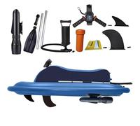 Inflatables Jet Ski,500w 2-Person Inflatable Jet Boat with Scooter(Optional),Foldable Electric Inflatable Kayak,10-Speed Control (7km/h Max) & 130Min Runtime,For Pool(Withthruster)