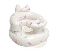 Inflate Baby Seat, Inflatable Chair for Baby - Multifunctional Folding Inflatable Sofa Back Support Cute Pattern - Portable Baby Chair for Age 3+ Months, Blow the V