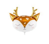Inflated Blushing Reindeer Christmas Helium Balloon COMES INFLATED