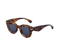 Inflated Round Sunglasses For Women Trends Punk Sun Glasses For Men Luxury Fashion Cat Eye Sunglass (C3 Leopard Gray,One Size)