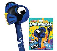 Inflatimals - Blue Tang from Deluxebase, Large Inflatable Animal Toy Balloon Stick, Ocean Birthday Decoration & Festival Balloons, Kids Party Supplies and Accessories, Fun Novelty Gifts.