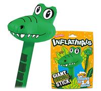 Inflatimals - Crocodile from Deluxebase, Large Inflatable Animal Toy Balloon Stick, Jungle Birthday Decoration & Festival Balloons, Kids Party Supplies and Accessories, Fun Novelty Gifts.