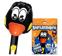 Inflatimals - Penguin from Deluxebase, Large Inflatable Animal Toy Balloon Stick, Ocean Birthday Decoration & Festival Balloons, Kids Party Supplies and Accessories, Fun Novelty Gifts.