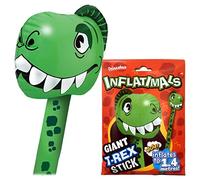 Inflatimals - T-Rex from Deluxebase, Large Inflatable Dinosaur Toy Balloon Stick, Dino Birthday Decoration & Festival Balloons, Kids Party Supplies and Accessories, Fun Novelty Gifts.