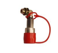 Inflation Intake Valve with Lockable 90-Degree Brass Elbow and Dust Cap