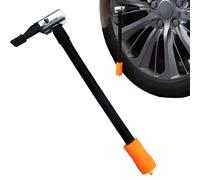 Inflator Extension Air Tube - Pump Hose Adapter for Pressure Filling | Sturdy Elastic Airflow Pipe with Metal Valve Connector, Portable Inflation Tool Flexible Airflow Transmission Structure 11.81 in