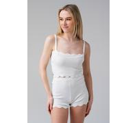 Influence Women's Sleeveless Square Neck Knit Cropped Top in White | Size: 12 Influence White 12