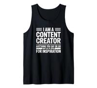 Influencer Inspiration - Funny Content Creator Tank Top