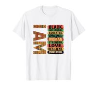 Influential Educated Resilient Black Woman Tee T-Shirt