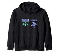 Influenza Walks Into A Bar - Funny science Zip Hoodie