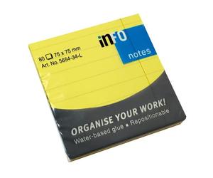 inFO 5654-34-L inFO Sticky Notes 7x7 lin. Yellow