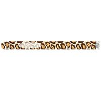 Infoband Single Use I.D. Travel Wrist Band for Kids and Adults Pk. of 10 - Leopard