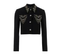Informal Jacket Light Weight Double Wo - female - Versace - Light Jackets - Black - S - Jackets S