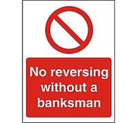Information Sign No Reversing Adhesive Plastic 60 x 40 cm
