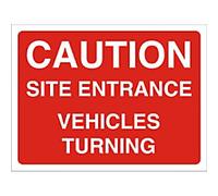 Information Sign Site Entrance Freestanding PVC (Polyvinyl Chloride) 30 x 40 cm